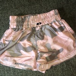 Pink camo shorts